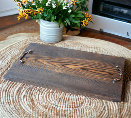 boho style, breakfast tray, kitchen decor, farmhouse decor, serving tray, wooden tray, coffee table tray, patio decor, tea tray, decorative tray, tray with handles, bed tray, modern tray, gift for her, coffee table, tray, trinket dish, birthday tier tray, rectangle wooden ottoman tray