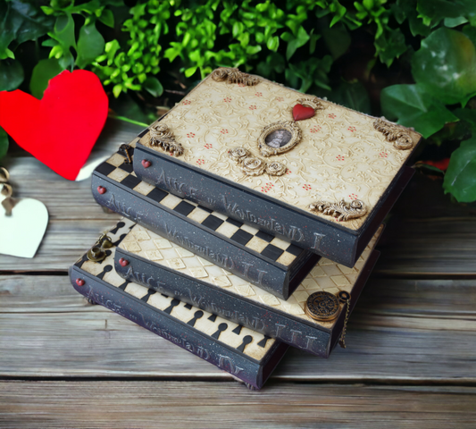 wooden Jewelry box, Cheshire Cat, Queen of Hearts, Mad Hatter, jewelry organizer, drawer organizer, baby keepsake box, Alice in Wonderland, jewelry armoire, handmade furniture, makeup organizer, storage box, book case, dressers, dressers furniture for bedroom, Jewelry Armoire, Jewelry organizer, drawer organizer, Chest of drawers, large jewelry box, painted furniture, roses, wooden box