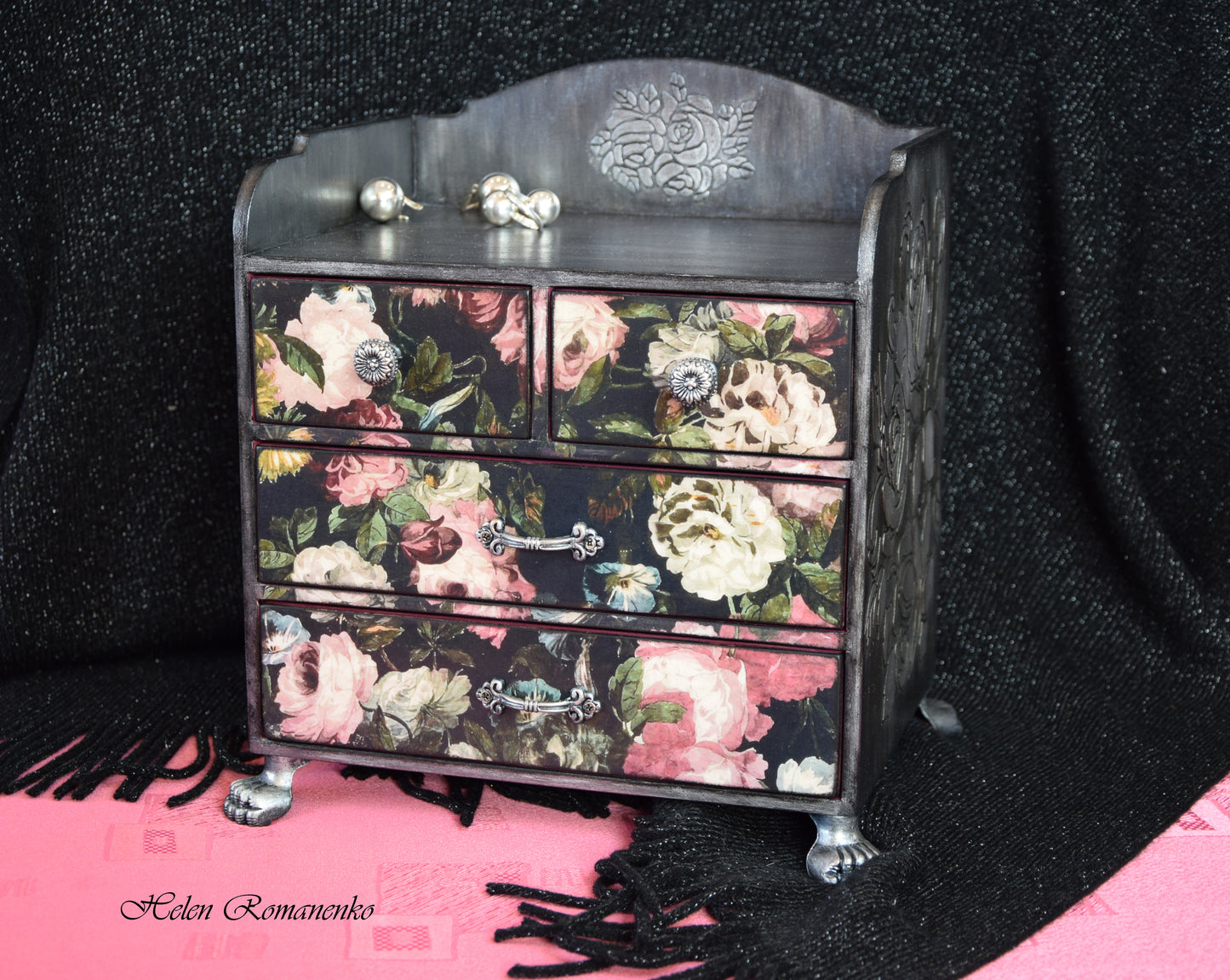 gift for her, bathroom storage, makeup organizer, apothecary cabinet, curio cabinet, drawer organizer, jewelry armoire, medicine cabinet, shabby chic, wooden jewelry box, storage cabinet, jewelry organizer, chest of drawers