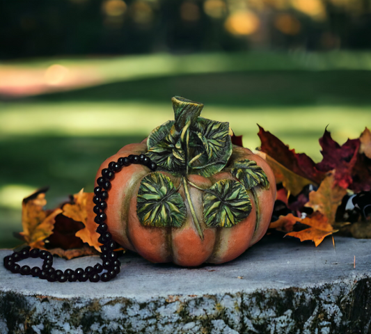 Orange Pumpkin, Jewelry Box, Handmade, Gift for Him, Candy box, jewelry box, gothic home decor, halloween decoration, pumpkin spice, halloween gift, halloween party, kitchen storage jar, cute storage container, pumpkin decorating, pumpkin candle holder, pumpkin spice gift box, pumpkins, gift box, pumpkins