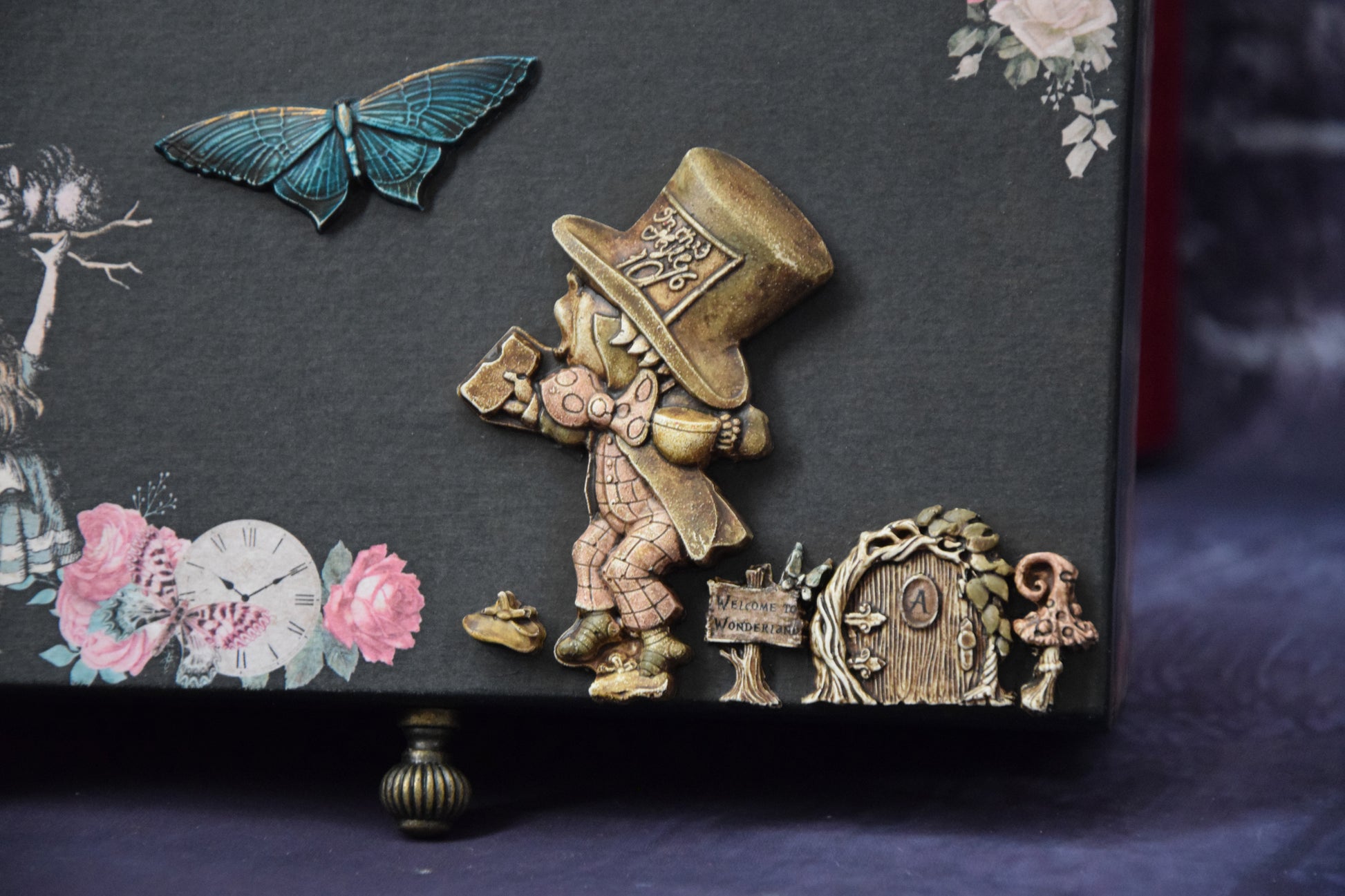 Gift for kid Alice in Wonderland Jewelry box Whimsical furniture Baby box -  Shop HelenRomanenko Storage - Pinkoi