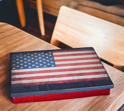 Laptop accessories, Breakfast tray, police officer gifts, Thin Blue Line, Thin red line, Thin Green line, usa flag, bed tray, trinket tray, wooden tray, catch all tray, coffee table, Laptop tray