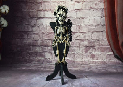 dark decor, Halloween art, jewelry storage, gothic decor, Skeleton sculpture, monster skeleton, Jewelry stand, Skeleton Art, monster skull, Skeleton bones, macabre decor, Whimsigoth decor, halloween decor