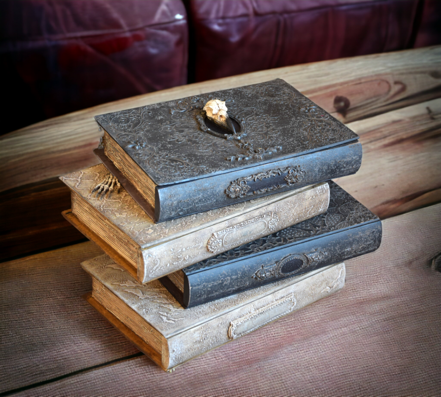 drawer organizer, jewelry box, drawer pulls, jewelry organizer, ring box, storage cabinet, Tarot Card Box, makeup organizer, wooden chest, mystery box, wooden jewelry box, Gothic Home decor, raven skull